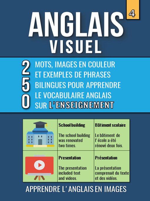 Title details for Anglais Visuel 4--L'Enseignement--250 images, 250 mots et des exemples de phrases--L'Anglais facile a lire by Mike Lang - Available